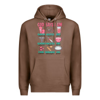 Chestnut god says i am Premium Hoodie - texasbilliewilder