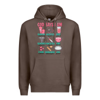 Coffee god says i am Premium Hoodie - texasbilliewilder