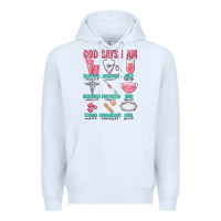 White god says i am Premium Hoodie - texasbilliewilder