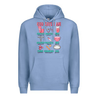 Colony Blue god says i am Premium Hoodie - texasbilliewilder