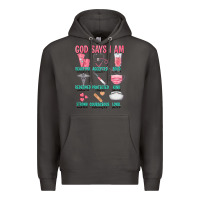 Smoke god says i am Premium Hoodie - texasbilliewilder