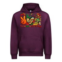 Mauve Wine peace love cinco de mayo Urban Hoodie - Zillion Design Studio