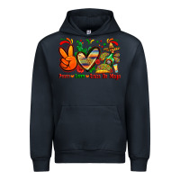 Navy peace love cinco de mayo Urban Hoodie - Zillion Design Studio
