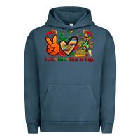 Pigment Midnight Navy peace love cinco de mayo Urban Hoodie - Zillion Design Studio