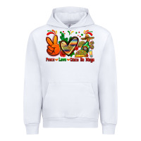 White peace love cinco de mayo Urban Hoodie - Zillion Design Studio