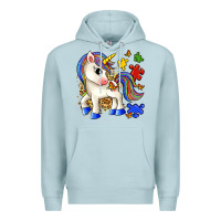 Blue Mist autism unicorn Premium Hoodie - Zillion Design Studio