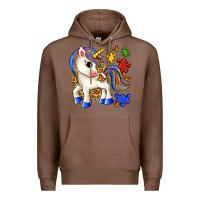Chestnut autism unicorn Premium Hoodie - Zillion Design Studio