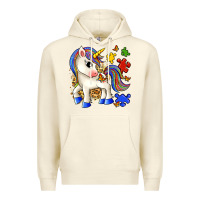 Sandshell autism unicorn Premium Hoodie - Zillion Design Studio