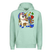 Seafoam autism unicorn Premium Hoodie - Zillion Design Studio