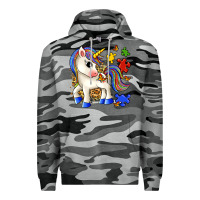 Slate Camo autism unicorn Premium Hoodie - Zillion Design Studio