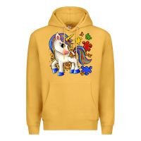 Mustard autism unicorn Premium Hoodie - Zillion Design Studio