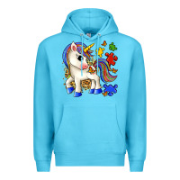 Ocean Blue autism unicorn Premium Hoodie - Zillion Design Studio