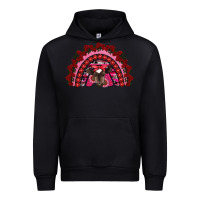 Black valentine's day baby cow rainbow Urban Hoodie - RanaPortraitStore