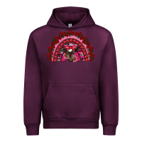 Mauve Wine valentine's day baby cow rainbow Urban Hoodie - RanaPortraitStore