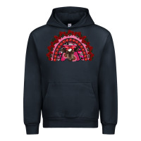 Navy valentine's day baby cow rainbow Urban Hoodie - RanaPortraitStore
