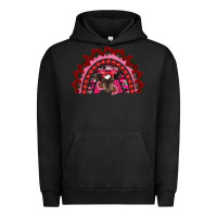 Pigment Black valentine's day baby cow rainbow Urban Hoodie - RanaPortraitStore
