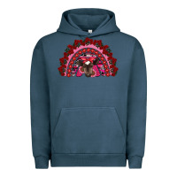 Pigment Midnight Navy valentine's day baby cow rainbow Urban Hoodie - RanaPortraitStore