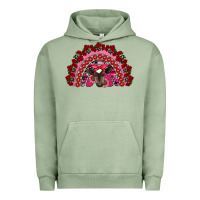Pigment Oil Green valentine's day baby cow rainbow Urban Hoodie - RanaPortraitStore