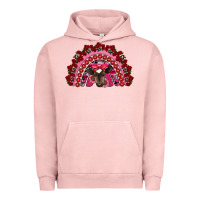 Pigment Salmon valentine's day baby cow rainbow Urban Hoodie - RanaPortraitStore