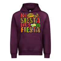 Mauve Wine no siesta let's fiesta Urban Hoodie - Zillion Design Studio