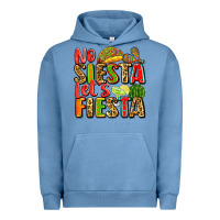 Pigment Pebble Blue no siesta let's fiesta Urban Hoodie - Zillion Design Studio