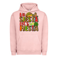 Pigment Salmon no siesta let's fiesta Urban Hoodie - Zillion Design Studio