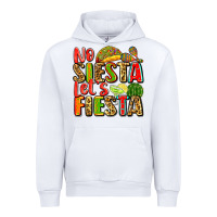 White no siesta let's fiesta Urban Hoodie - Zillion Design Studio