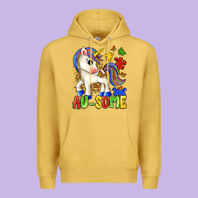 Au Some Unicorn Premium Hoodie Designed By Zillion Design Studio