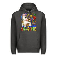 Charcoal Heather au some unicorn Premium Hoodie - Zillion Design Studio