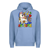 Colony Blue au some unicorn Premium Hoodie - Zillion Design Studio