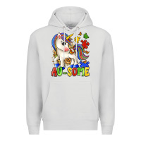 Dove Grey au some unicorn Premium Hoodie - Zillion Design Studio