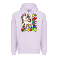 Lilac au some unicorn Premium Hoodie - Zillion Design Studio