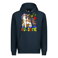 Navy au some unicorn Premium Hoodie - Zillion Design Studio