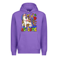 Purple au some unicorn Premium Hoodie - Zillion Design Studio