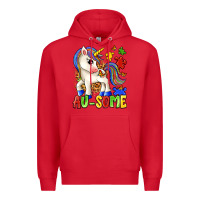 Red au some unicorn Premium Hoodie - Zillion Design Studio