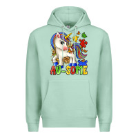 Seafoam au some unicorn Premium Hoodie - Zillion Design Studio