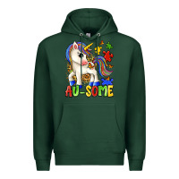 Sports Green au some unicorn Premium Hoodie - Zillion Design Studio