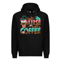 Black half nurse half coffee Premium Hoodie - texasbilliewilder