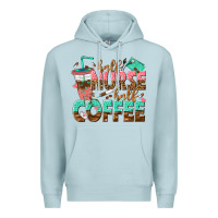 Blue Mist half nurse half coffee Premium Hoodie - texasbilliewilder