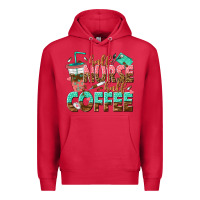 Cardinal half nurse half coffee Premium Hoodie - texasbilliewilder