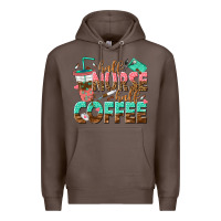 Coffee half nurse half coffee Premium Hoodie - texasbilliewilder