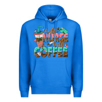 True Royal half nurse half coffee Premium Hoodie - texasbilliewilder