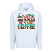 White half nurse half coffee Premium Hoodie - texasbilliewilder
