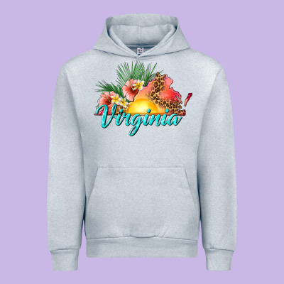 Summer Virginia Urban Hoodie Designed By Texasbilliewilder