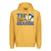 Mustard tis' the season volleyball Premium Hoodie - Zillion Design Studio