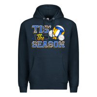 Navy tis' the season volleyball Premium Hoodie - Zillion Design Studio