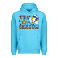 Ocean Blue tis' the season volleyball Premium Hoodie - Zillion Design Studio