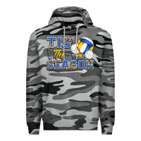Slate Camo tis' the season volleyball Premium Hoodie - Zillion Design Studio