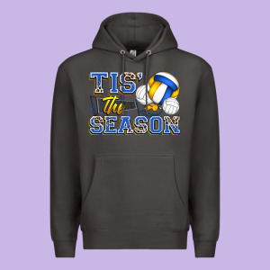 Tis' The Season Volleyball Premium Hoodie Designed By Zillion Design Studio