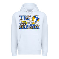 White tis' the season volleyball Premium Hoodie - Zillion Design Studio